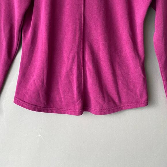 Puma sz L‎ fuchsia pink diagonal zip sweat coat - Picture 9 of 9